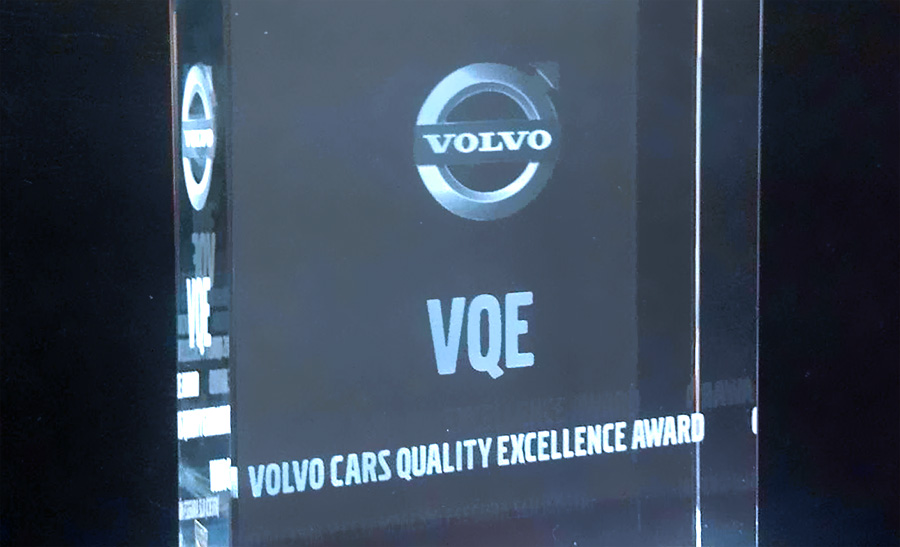 Volvo Quality Excellence Award